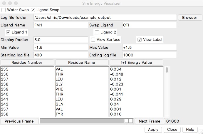 Image showing dialog to set colour scale